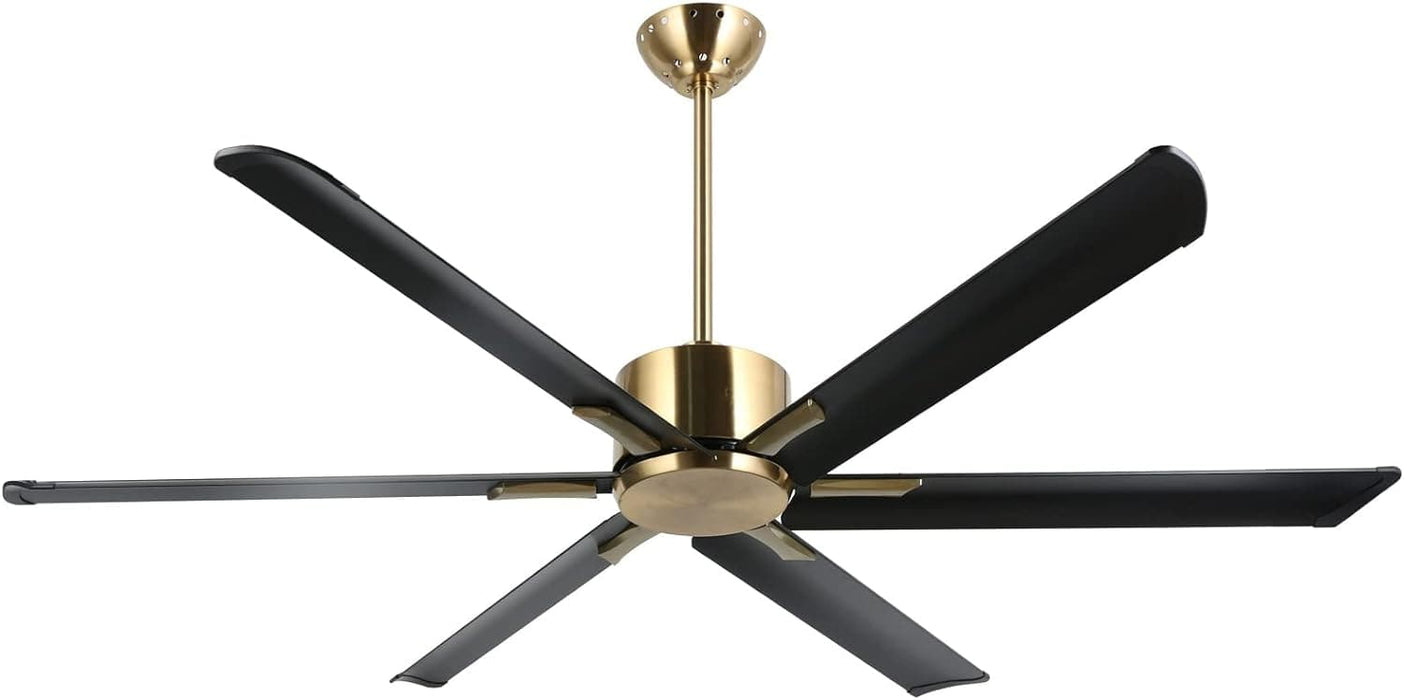 65 in. Smart Large Outdoor Fan, Remote Ceiling Fan with Light, Farmhouse Walnut Reversible DC Ceiling Fan, Propeller Ceiling Fan for Patio Living Room-60-ErisView