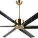 65 in. Smart Large Outdoor Fan, Remote Ceiling Fan with Light, Farmhouse Walnut Reversible DC Ceiling Fan, Propeller Ceiling Fan for Patio Living Room-60-ErisView