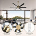 65 in. Smart Large Outdoor Fan, Remote Ceiling Fan with Light, Farmhouse Walnut Reversible DC Ceiling Fan, Propeller Ceiling Fan for Patio Living Room-61-ErisView
