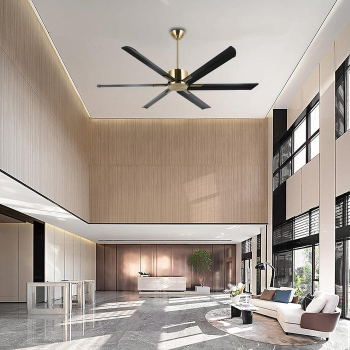 65 in. Smart Large Outdoor Fan, Remote Ceiling Fan with Light, Farmhouse Walnut Reversible DC Ceiling Fan, Propeller Ceiling Fan for Patio Living Room-63-ErisView