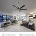 65 in. Smart Large Outdoor Fan, Remote Ceiling Fan with Light, Farmhouse Walnut Reversible DC Ceiling Fan, Propeller Ceiling Fan for Patio Living Room-66-ErisView