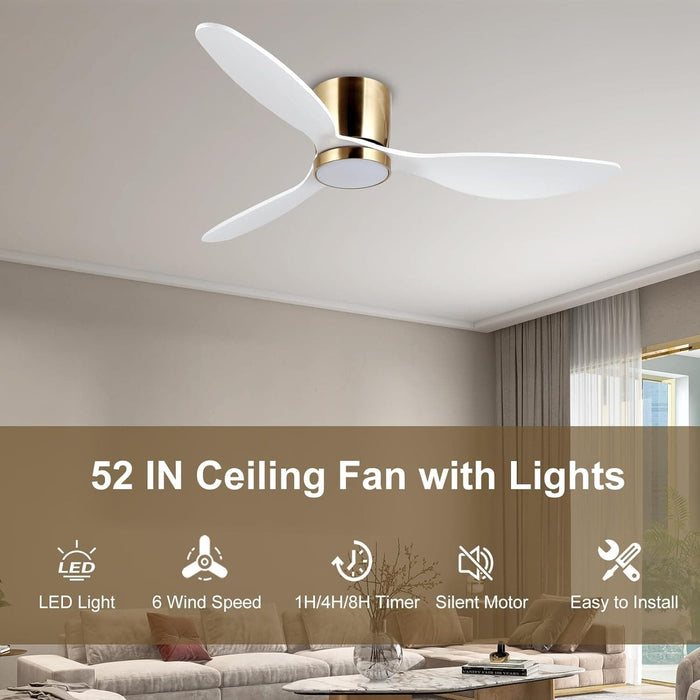 65 in. Smart Large Outdoor Fan, Remote Ceiling Fan with Light, Farmhouse Walnut Reversible DC Ceiling Fan, Propeller Ceiling Fan for Patio Living Room-76-ErisView