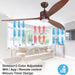 65 in. Smart Large Outdoor Fan, Remote Ceiling Fan with Light, Farmhouse Walnut Reversible DC Ceiling Fan, Propeller Ceiling Fan for Patio Living Room-8-ErisView