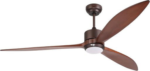 65 in. Smart Large Outdoor Fan, Remote Ceiling Fan with Light, Farmhouse Walnut Reversible DC Ceiling Fan, Propeller Ceiling Fan for Patio Living Room-1-ErisView