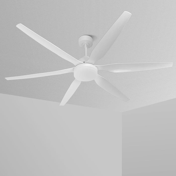 65 in. White Large LED Remote Ceiling Fan with Light, Reversible Quietest Fan For Sleeping with Light-1-ErisView