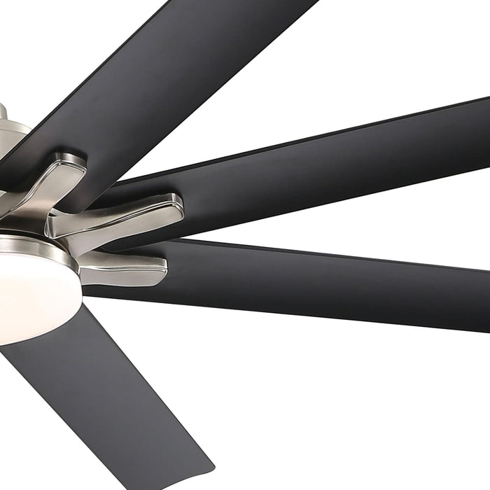 66 in. Gold and White Remote Control Ceiling Fan and Light, Smart Modern Industrial Ceiling Fans for Bedroom, Office Ceiling Fan-13-ErisView