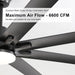 66 in. Gold and White Remote Control Ceiling Fan and Light, Smart Modern Industrial Ceiling Fans for Bedroom, Office Ceiling Fan-22-ErisView