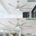 66 in. Large Ceiling Fans with Lights Remote APP Control, Modern Ceiling Fan, New Ceiling Fans for Living Room Garage Workshops, Warehouse Ceiling Fans-9-ErisView