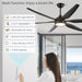 66 in. Large LED Ceiling Fan and Light, Reversible Ceiling Fan for Patio Living Room Bedroom Dining Room, Kitchen Ceiling Fans with Lights-3-ErisView
