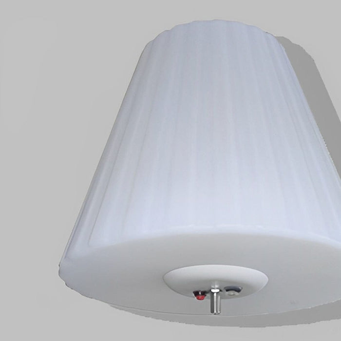 60'' Waterproof Minimalist Intelligent LED Solar Floor Lamp with Remote Outdoor Cone Standing Light