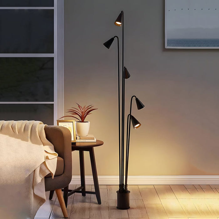 Brisa Triple Outdoor Ground-installed LED Floor Lamp