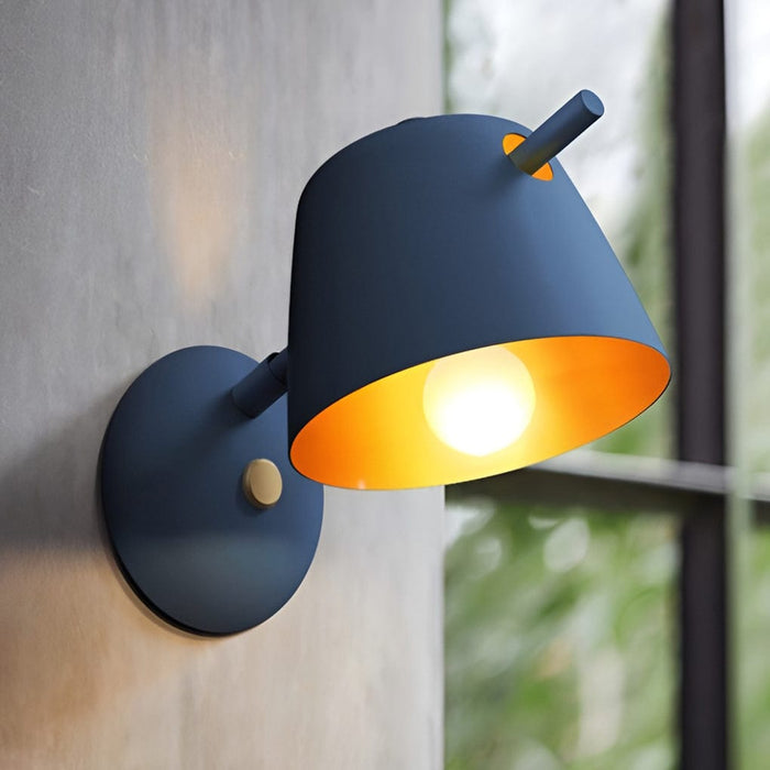 Unique Matte Metal Nordic Plug in Wall Sconce Lighting Wall Light Fixture