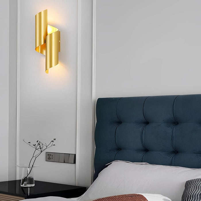 2pcs Symmetrical Creative Up And Down Lighting Modern Wall Light Fixture
