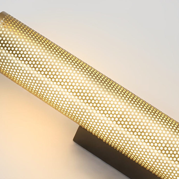 15.7-In Metallic Long Cylindrical Vanity Sconce Lighting Wall Lamp