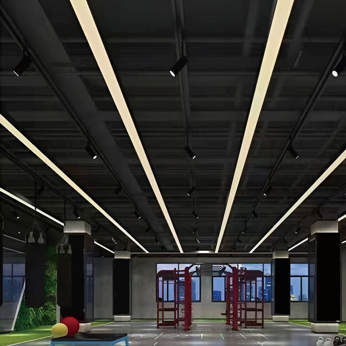 6 Pcs 47 Inches Rectangle Strip LED Modern Recessed Ceiling Lights Hanging Light Chandelier