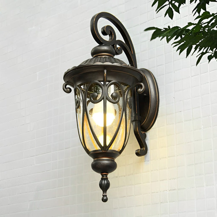Waterproof Aluminum Bubbles Glass European-Style Outdoor Wall Lights