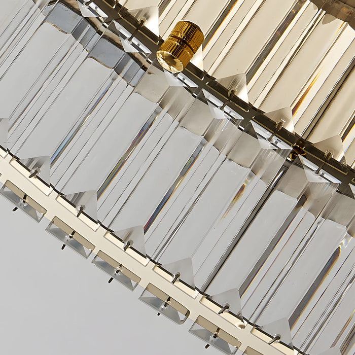 Round Crystal Stepless Dimming LED Luxury Post-Modern Ceiling Light Fixture