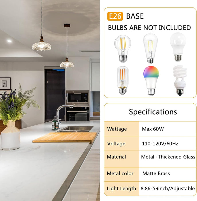 Vintage Pendant Lights Fixture Modern Pendant Lighting Fixtures Hanging Lamp for Kitchen Island Bedroom Living Room Hallway
