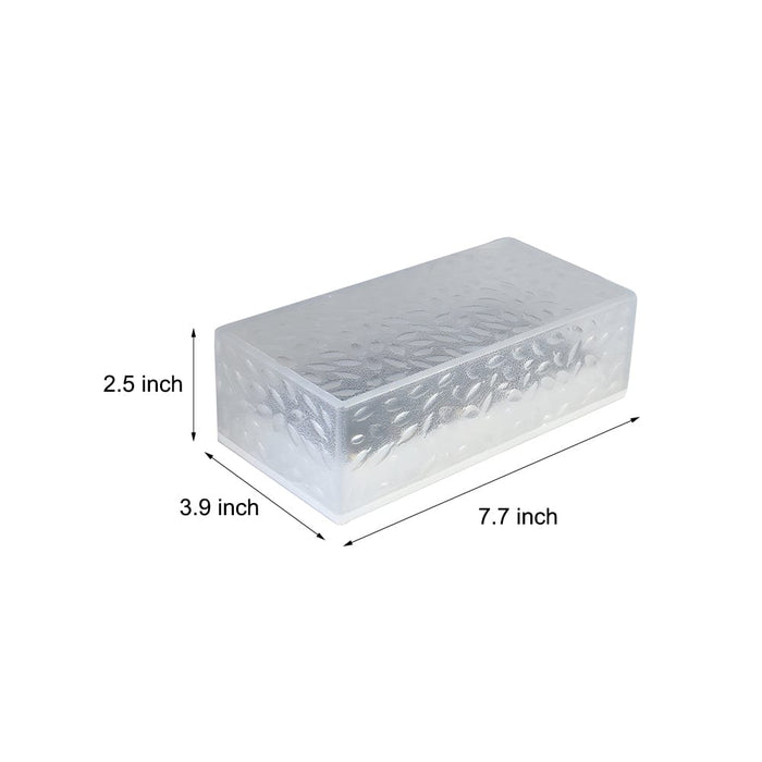 2Pcs Solar Brick Lights for Modern Outdoor Ambiance - Rectangular