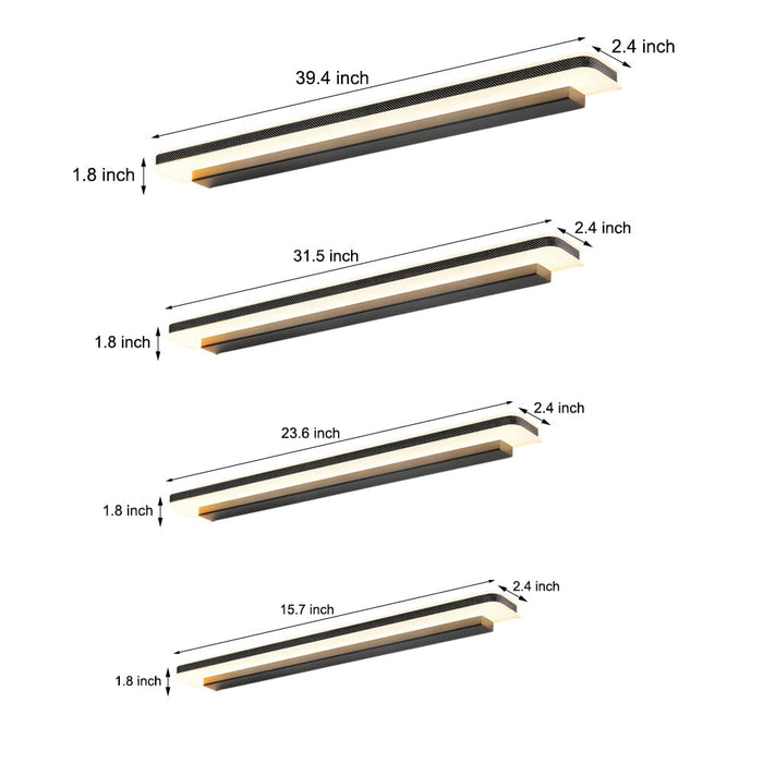 Linear Mirror Light Bar Acrylic Dimmable LED Bathroom Vanity Lighting