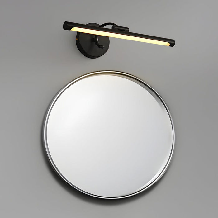 Modern Copper Linear Rotatable Vanity Light - LED Bath Bar over Mirror
