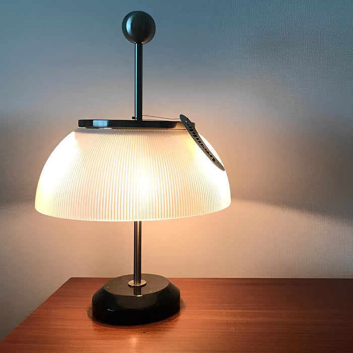 19 In. H Alfa Table Lamp Glass Bowl Shade Italian Decorative Lamps