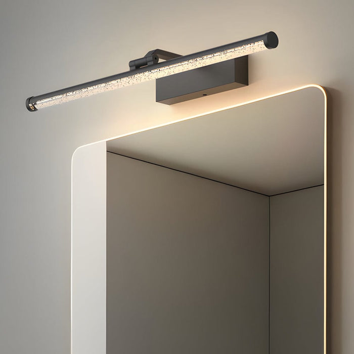 Long Acrylic Bubbles Bar Rotatable Dimmable LED Bath Vanity Light