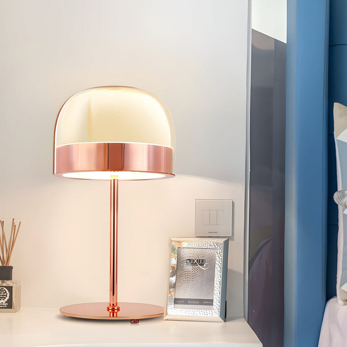 Equatore Glass Shade Table Lamp Small Double Layers Night Lighting