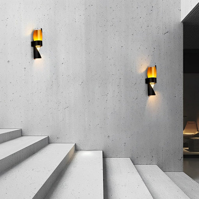Circular Waterproof Up and Down Lighting COB Modern Outdoor Wall Lights