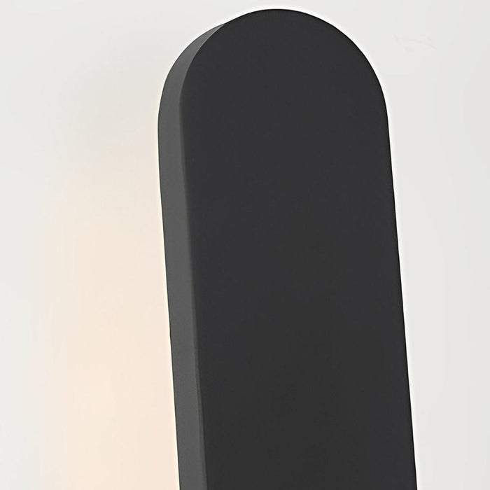 Strip Aluminum Waterproof LED 10W Black Modern Outdoor Wall Lighting