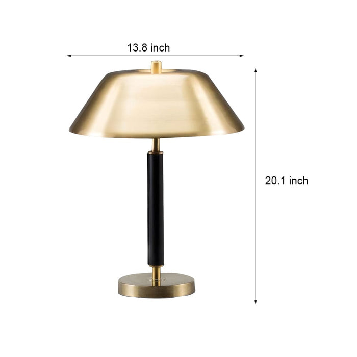 Modern Black and Brass Table Lamp for Living Room