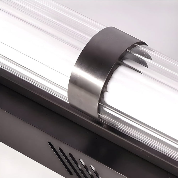 Modern Long Acrylic Tube LED Metallic Indoor Sconce Wall Lamp. 27.55''/35.43