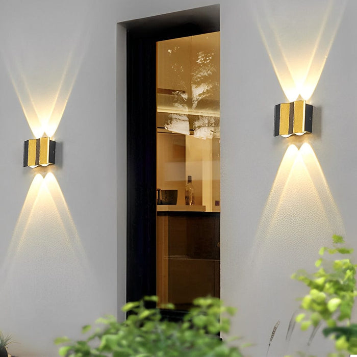 Wavy Creative Up and Down Light LED Waterproof Modern Wall Lights Fixture