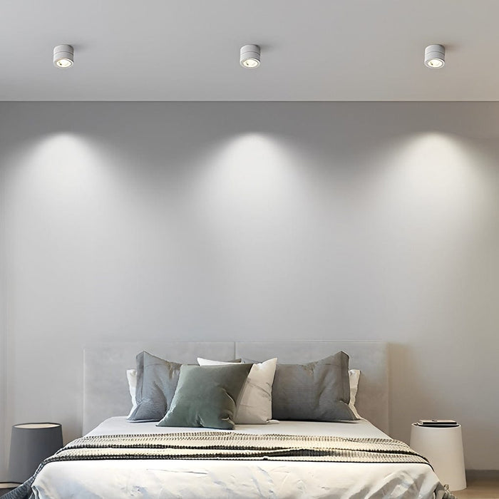 Round Foldable Adjustable LED Nordic Spotlight Flush Mount Ceiling Light