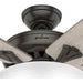 70 in. Bronze Ceiling Fan, Indoor Ceiling Fan with LED Light and Pull Chain Control, Hugger Ceiling Fans-10-ErisView
