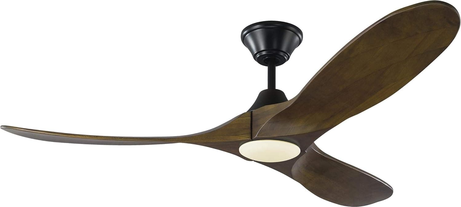 70 in. Ceiling Fan with LED Light and Remote Control, Matte Black Ceiling Fan-6-ErisView