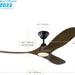 70 in. Ceiling Fan with LED Light and Remote Control, Matte Black Ceiling Fan-8-ErisView