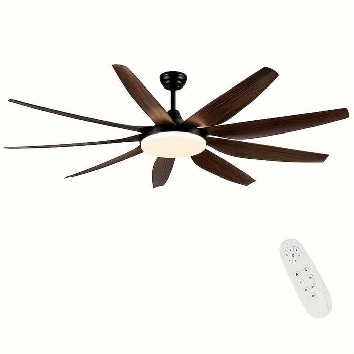 71 in. 9-Blade Large Ceiling Fan with LED Light for Living Room, Indoor Outdoor Reversible Ceiling Fan with Light Remote-ErisView