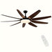 71 in. 9-Blade Large Ceiling Fan with LED Light for Living Room, Indoor Outdoor Reversible Ceiling Fan with Light Remote-ErisView