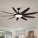 71 in. 9-Blade Large Ceiling Fan with LED Light for Living Room, Indoor Outdoor Reversible Ceiling Fan with Light Remote-ErisView