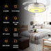 42 in. Modern RGB Ceiling Fan with Light and Remote, LED Fandelier Ceiling Fan with Bluetooth Speaker, Retractable Chandelier Ceiling Fan for Living Room-14-ErisView
