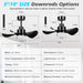 Black Ceiling Fan with Light and Remote, Small Reversible Ceiling Fan for Bedroom Living Room Office, Kitchen Ceiling Fans with Lights-9-ErisView