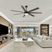 72 in Large Farmhouse Ceiling Fan with LED Light for Living Room Dining Room-ErisView