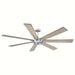 72 in. 7-Blade Large Ceiling Fan without Light, Brushed Nickel Reversible Ceiling Fan with Remote Control-ErisView