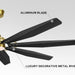 72 in. Black Ceiling Fan with Light and Remote Control, Large Heavy Duty Industrial Ceiling Fans for Factories Workshops, Warehouse Ceiling Fans -14-ErisView