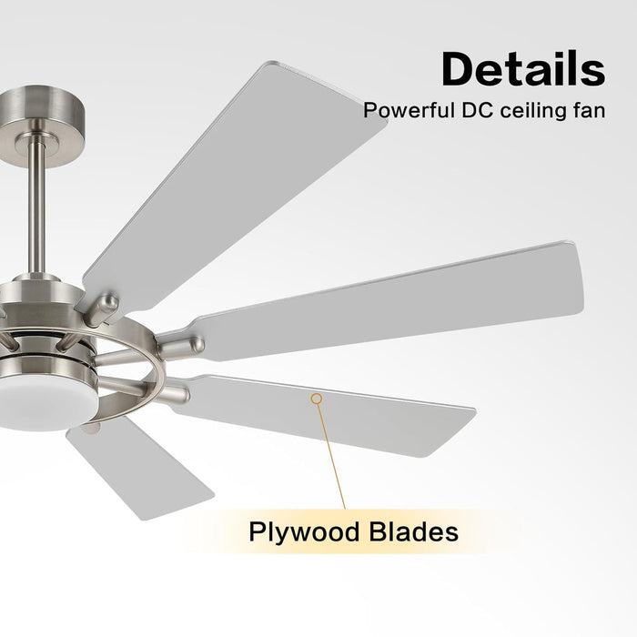 72 in. Black Wood Ceiling Fan with Lights and Remote Control, Wood Reversible Modern Ceiling Fan for Office Porch Bedroom Dining Living Room Ceiling Fan-24-ErisView