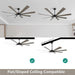 72 in. Black Wood Ceiling Fan with Lights and Remote Control, Wood Reversible Modern Ceiling Fan for Office Porch Bedroom Dining Living Room Ceiling Fan-7-ErisView