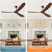 72 in. Ceiling Fans without Lights, Large Wet Rated Ceiling Fan for Porch Patio, Wood Reversible Ceiling Fan with Remote-6-ErisView