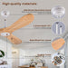 72 in. Ceiling Fans without Lights, Wood Remote Control Fan, Reversible Modern Ceiling Fan for Living Room Bedroom Kitchen-12-ErisView