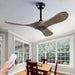 72 in. Ceiling Fans without Lights, Wood Remote Control Fan, Reversible Modern Ceiling Fan for Living Room Bedroom Kitchen-17-ErisView